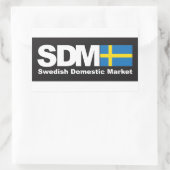 スウェーデンの国内市場のステッカー 長方形シール (バッグ)