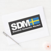 スウェーデンの国内市場のステッカー 長方形シール (封筒)