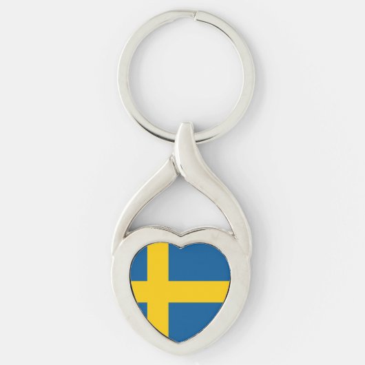 スウェーデンの国旗 キーホルダー (正面)