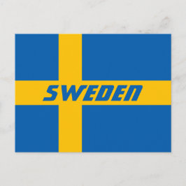 スウェーデンの国旗 ポストカード