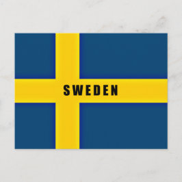 スウェーデンの国旗 ポストカード