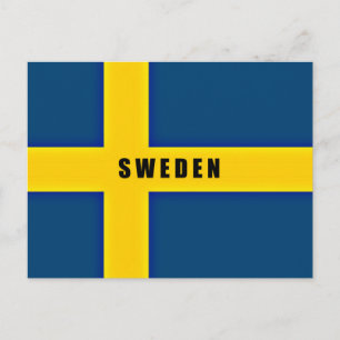 スウェーデンの国旗 ポストカード