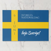 スウェーデンの国民の日 スウェーデン国民の日 旗 ペーパーパッド (正面)