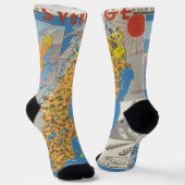 スウェーデンの地図 ソックス (傾斜あり)