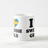 スウェーデンの女の子が大好き コーヒーマグカップ (中央)