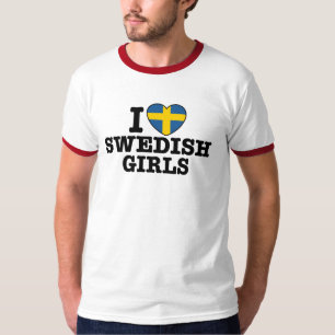 スウェーデンの女の子が大好き Tシャツ