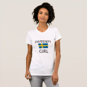スウェーデンの女の子 Tシャツ (正面フル)