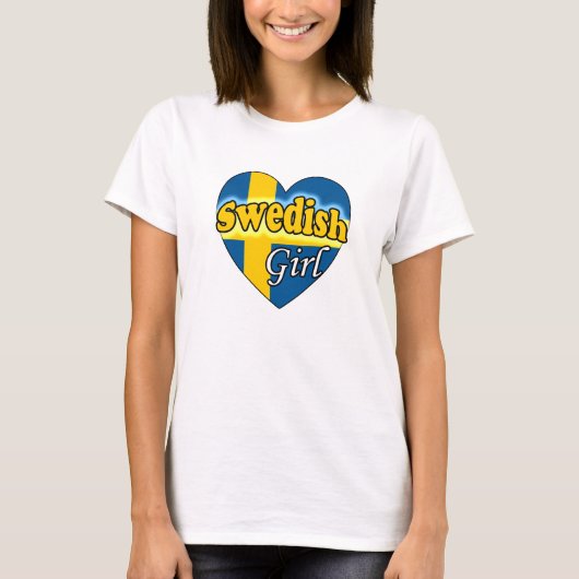 スウェーデンの女の子 Tシャツ (正面)