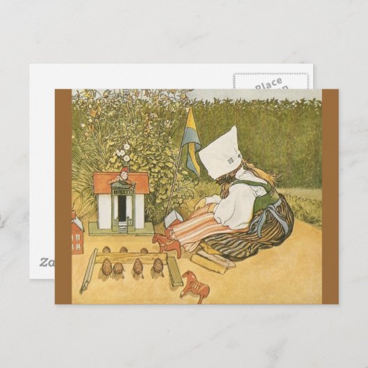 スウェーデンの子供のおもちゃ ポストカード (正面/裏面)