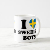 スウェーデンの少年大好き コーヒーマグカップ (正面右)