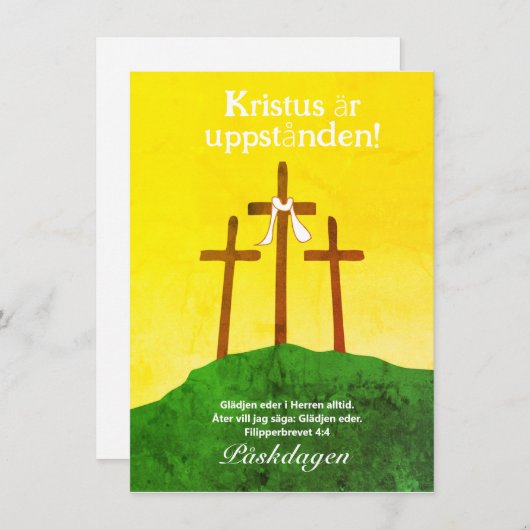 スウェーデンの復活祭宗教信者 シーズンカード (正面/裏面)
