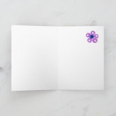 スウェーデンの挨拶を用いるロマンチックなバースデー・カード カード (内部)