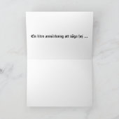 スウェーデンの挨拶状 カード (内部)