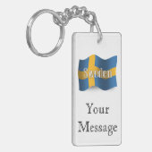 スウェーデンの振る旗 キーホルダー (正面左)