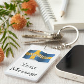 スウェーデンの振る旗 キーホルダー (正面右)