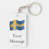 スウェーデンの振る旗 キーホルダー (裏面)