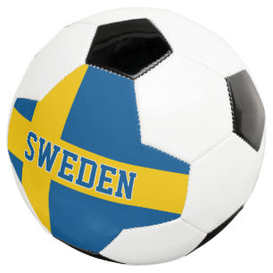 スウェーデンの旗がデザインされたチームサッカーボール サッカーボール