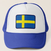 スウェーデンの旗によって刺繍される効果の帽子 キャップ (正面)
