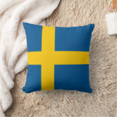 スウェーデンの旗の枕 クッション (ブランケット)