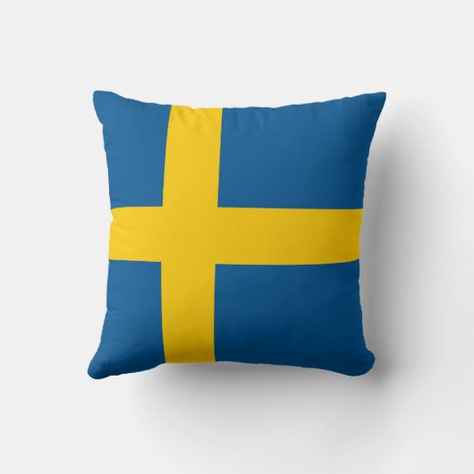 スウェーデンの旗の枕 クッション (裏面)