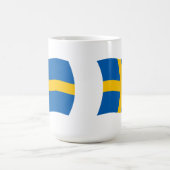 スウェーデンの旗マグカップ コーヒーマグカップ (中央)