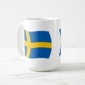 スウェーデンの旗マグカップ コーヒーマグカップ (正面左)