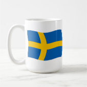 スウェーデンの旗マグカップ コーヒーマグカップ (左)
