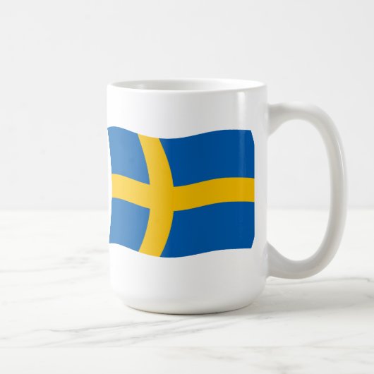 スウェーデンの旗マグカップ コーヒーマグカップ (右)