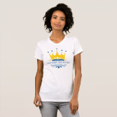 スウェーデンの旗色のスウェーデンのプリンセス Tシャツ (正面フル)