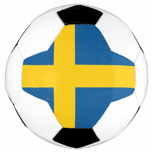 スウェーデンの旗 サッカーボール (正面)