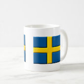 スウェーデンの旗 スウェーデンマグ コーヒーマグカップ (正面右)
