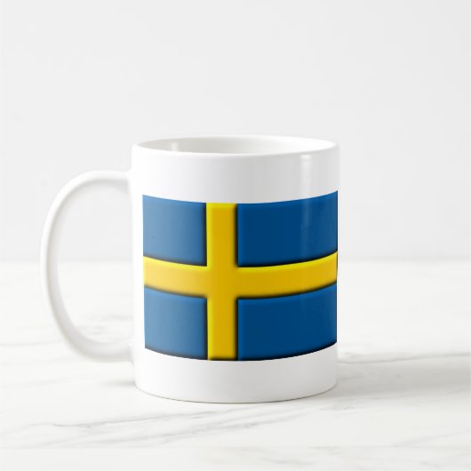 スウェーデンの旗 スウェーデンマグ コーヒーマグカップ (左)