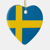 スウェーデンの旗 セラミックオーナメント (右)