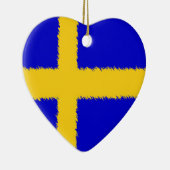 スウェーデンの旗 セラミックオーナメント (右)