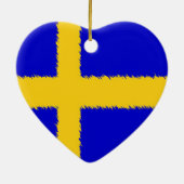 スウェーデンの旗 セラミックオーナメント (裏面)