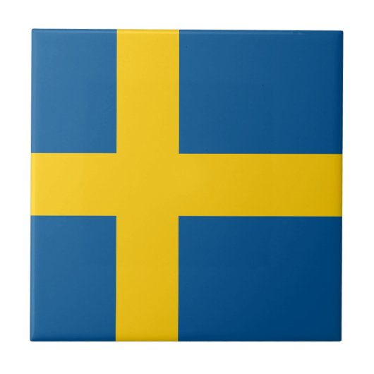 スウェーデンの旗 タイル (正面)