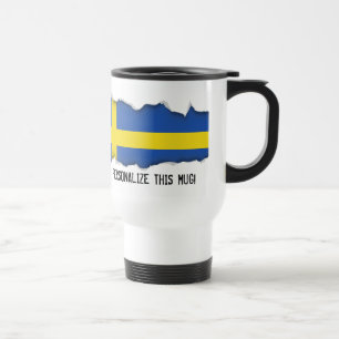 スウェーデンの旗 トラベルマグ