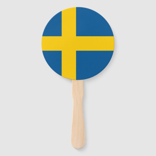 スウェーデンの旗 ハンドファン (正面)