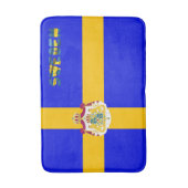 スウェーデンの旗 バスマット (正面縦)