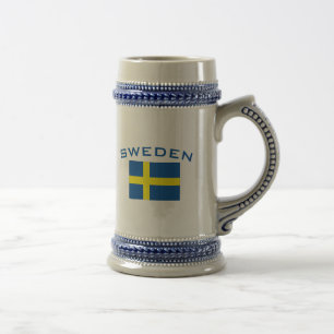 スウェーデンの旗 ビールジョッキ