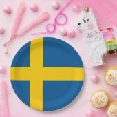 スウェーデンの旗 ペーパープレート (パーティー)