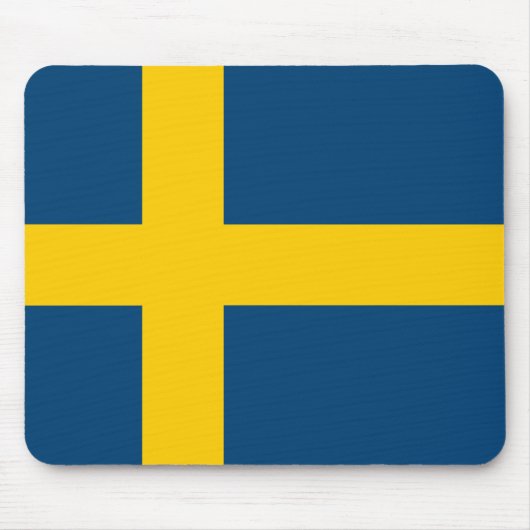 スウェーデンの旗 マウスパッド (正面)