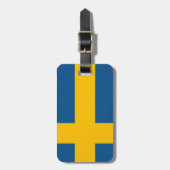 スウェーデンの旗 ラゲッジタグ (正面縦)