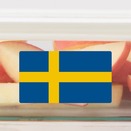 スウェーデンの旗 ラベル (貼付)