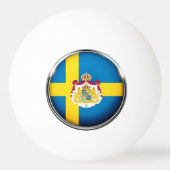 スウェーデンの旗 卓球ボール (裏面)