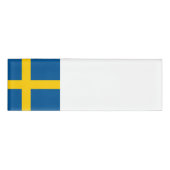 スウェーデンの旗 名札 (正面)