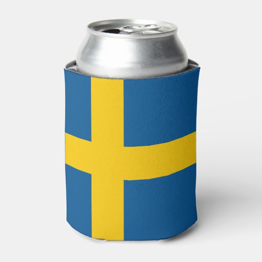 スウェーデンの旗 缶クーラー (缶正面)
