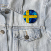 スウェーデンの旗 缶バッジ (インサイチュ)