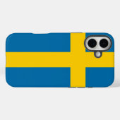 スウェーデンの旗 Case-Mate iPhoneケース (裏面 (横))