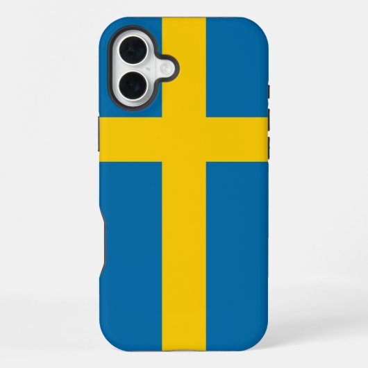 スウェーデンの旗 iPhoneケース (裏面)